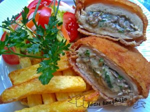 Gombával sajttal töltött sertésborda2