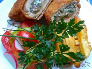 Gombával sajttal töltött sertésborda4