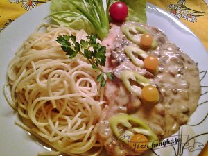 csirkemell tejszínes gombával3